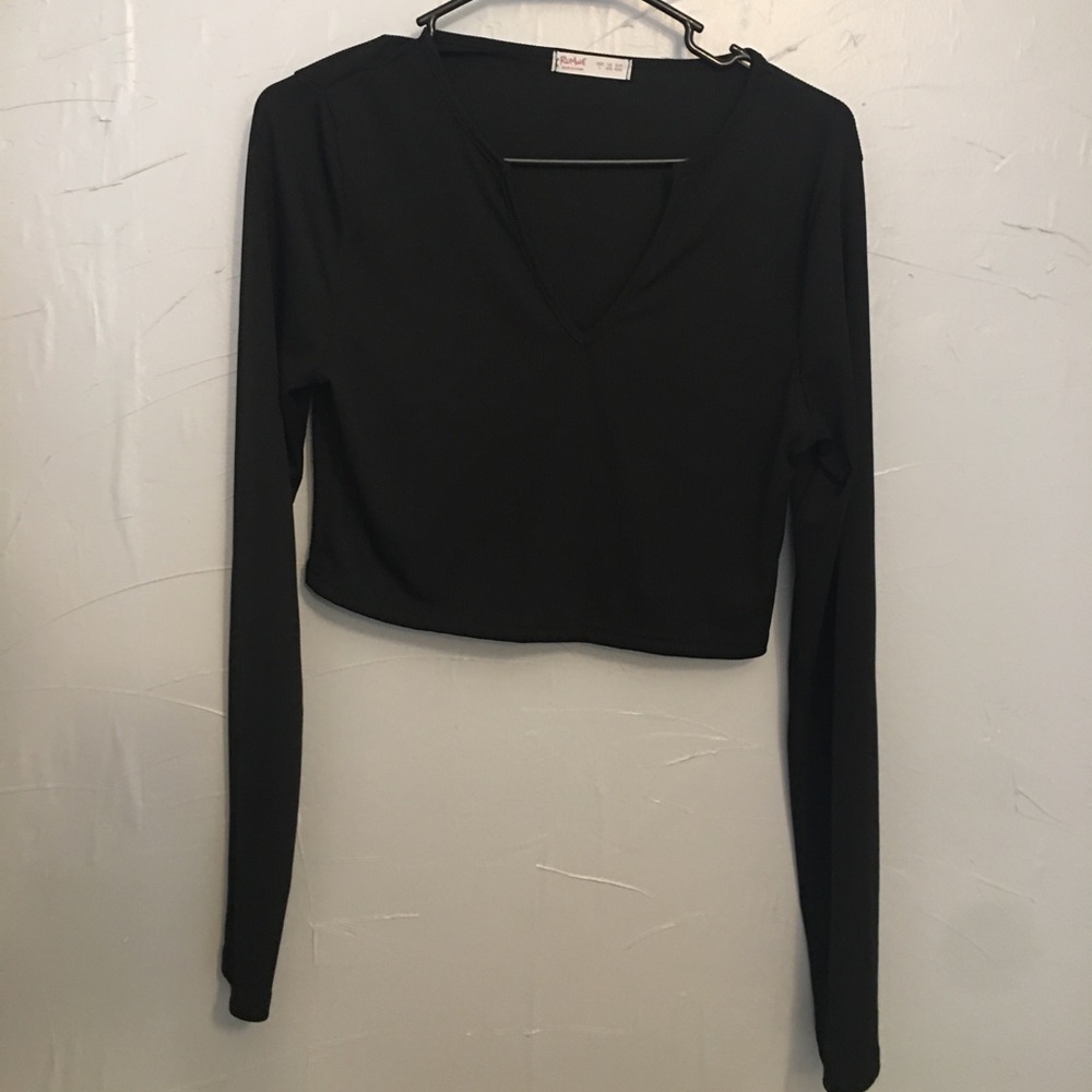 Shein Crop Black Top